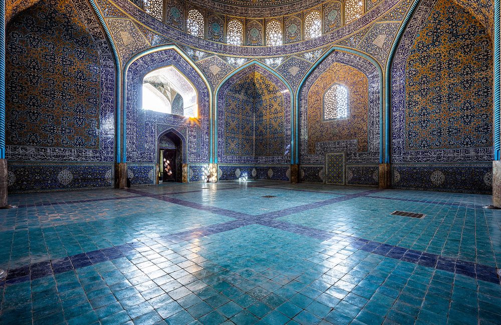 کاشی‌کاری شبستان مسجد شیخ لطف‌الله، میدان نقش جهان